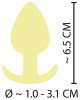 Анальна пробка - Cuties Mini Butt Plug Yellow Анальна пробка - Cuties Mini Butt Plug Yellow