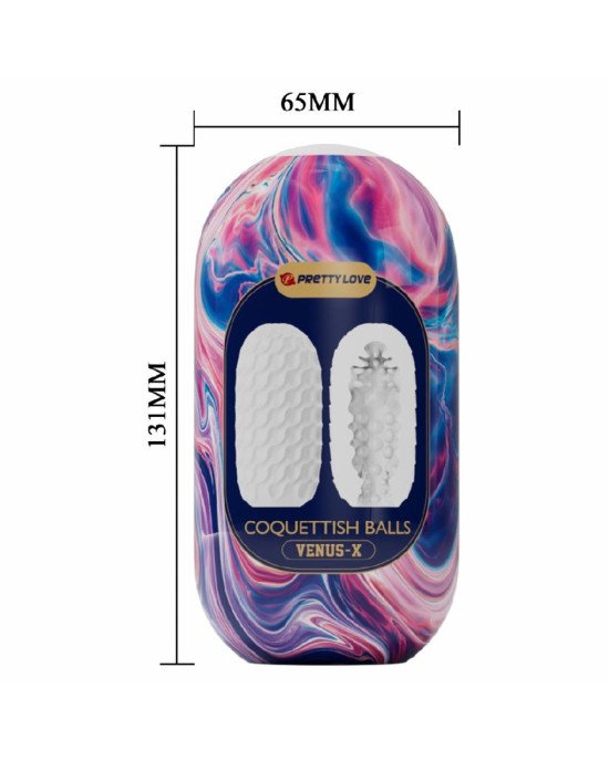 Мастурбатор - Pretty Love Coquettish Balls Venus X Egg Pink Мастурбатор - Pretty Love Coquettish Balls Venus X Egg Pink
