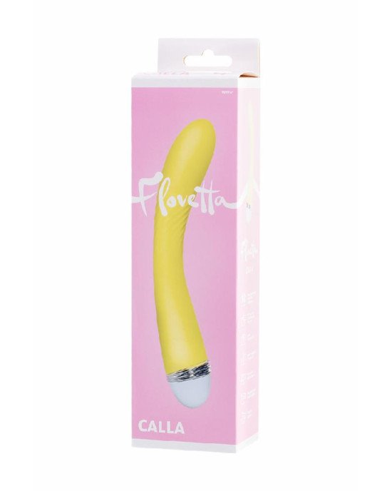 Вібратор Flovetta By Toyfa Calla, силікон, жовтий, 22 см Вібратор Flovetta By Toyfa Calla, силікон, жовтий, 22 см