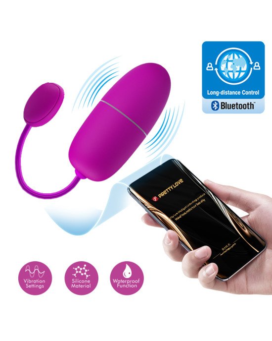 Віброяйце - Pretty Love Nymph Vibrating Egg Purple (App) Віброяйце - Pretty Love Nymph Vibrating Egg Purple (App)