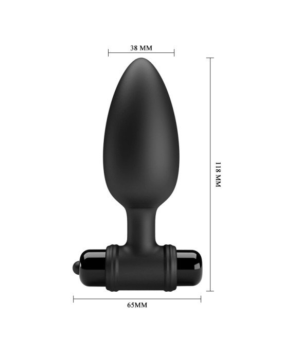 Анальна пробка - Pretty Love Vibra Butt Plug II Black Анальна пробка - Pretty Love Vibra Butt Plug II Black