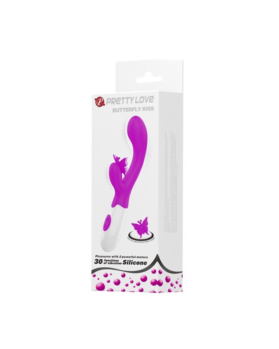 Вібратор - Pretty Love Butterfly Kiss Vibrator Purple Вібратор - Pretty Love Butterfly Kiss Vibrator Purple