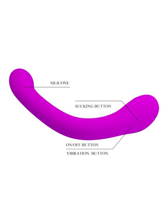 Вібратор - Pretty Love Alex Clitoral Sucking Vibrator Purple