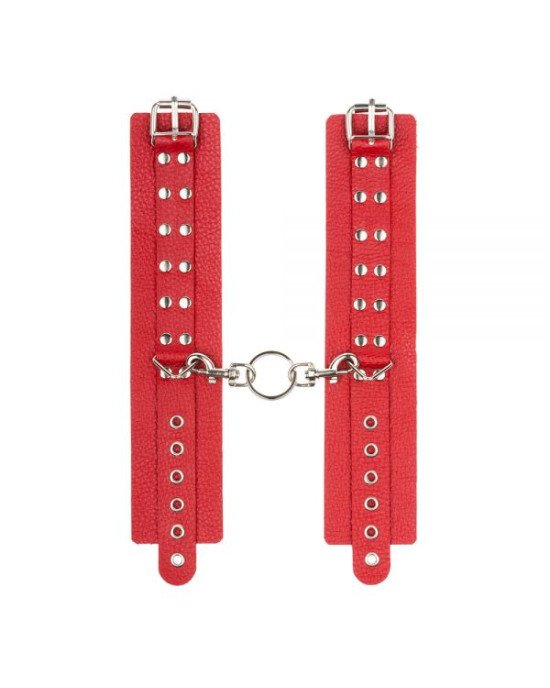 Наручники Leather Rastraints Hand Cuffs, Red Наручники Leather Rastraints Hand Cuffs, Red