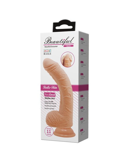 Фалоімітатор - Beautiful Encounter Alex Dildo Flesh, 28 см Фалоімітатор - Beautiful Encounter Alex Dildo Flesh, 28 см