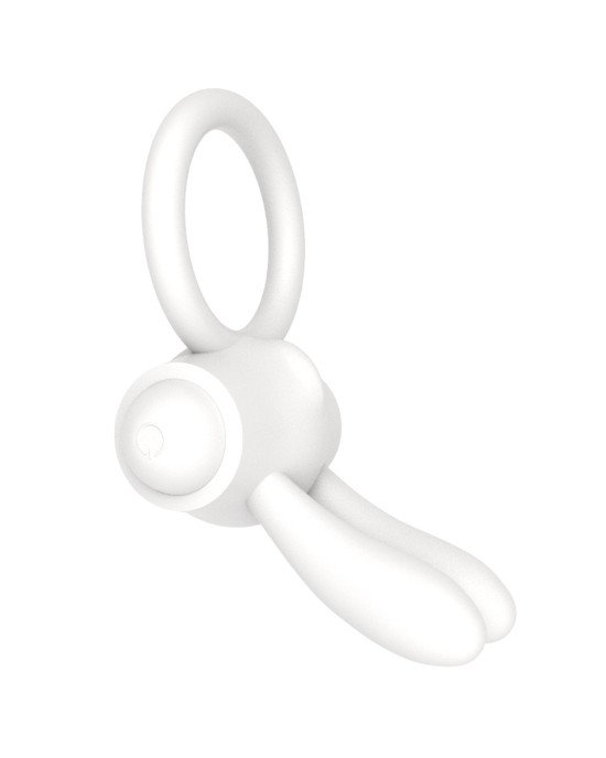 Ерекційне кільце - Power Clit Cockring Rabbit White