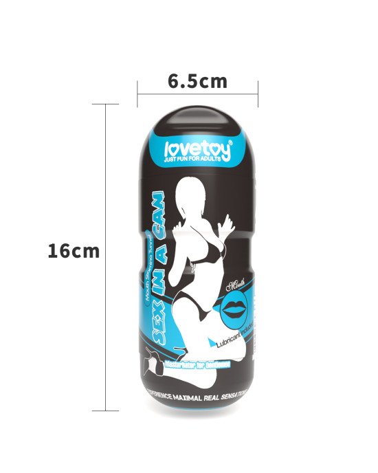 Мастурбатор - Sex In A Can Mouth Stamina Tunnel Vibrating Мастурбатор - Sex In A Can Mouth Stamina Tunnel Vibrating