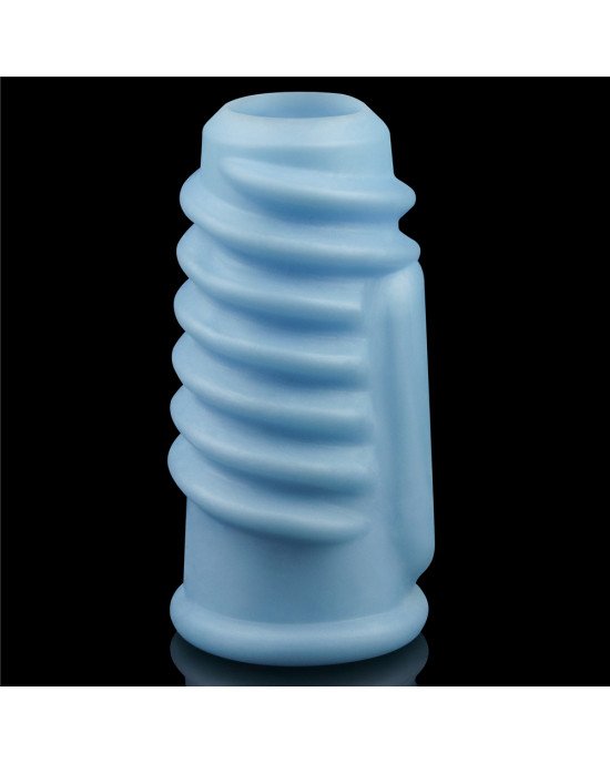 Насадка на член - Vibrating Spiral Knights Ring Blue Насадка на член - Vibrating Spiral Knights Ring Blue