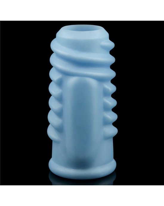 Насадка на член - Vibrating Spiral Knights Ring Blue Насадка на член - Vibrating Spiral Knights Ring Blue