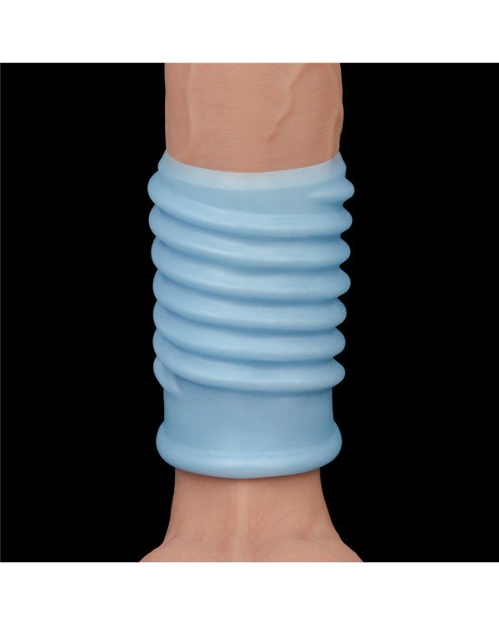 Насадка на член - Vibrating Spiral Knights Ring Blue Насадка на член - Vibrating Spiral Knights Ring Blue