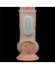 Насадка на член - Vibrating Drip Knights Ring With Scrotum Sleeve White Насадка на член - Vibrating Drip Knights Ring With Scrotum Sleeve White