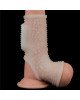 Насадка на член - Vibrating Drip Knights Ring With Scrotum Sleeve White Насадка на член - Vibrating Drip Knights Ring With Scrotum Sleeve White