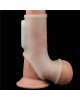 Насадка на член - Vibrating Silk Knights Ring With Scrotum Sleeve White Насадка на член - Vibrating Silk Knights Ring With Scrotum Sleeve White
