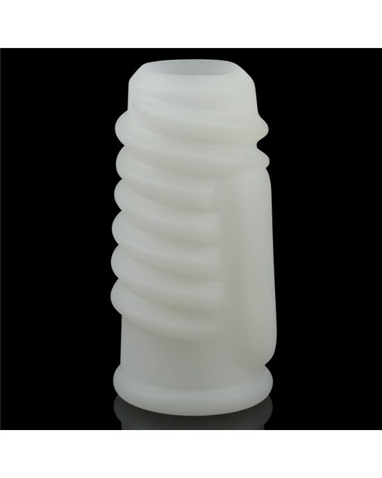 Насадка на член - Vibrating Spiral Knights Ring White Насадка на член - Vibrating Spiral Knights Ring White