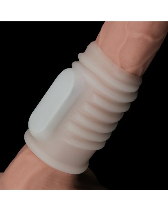 Насадка на член - Vibrating Spiral Knights Ring White Насадка на член - Vibrating Spiral Knights Ring White