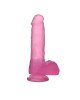 Фалоімітатор з мошонкою - Jelly Studs Crystal Dildo Medium 7