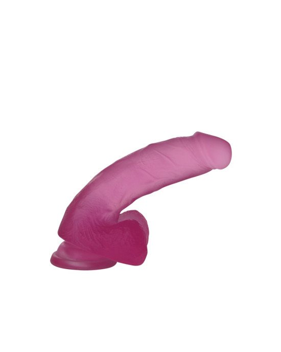 Фалоімітатор з мошонкою - Jelly Studs Crystal Dildo Medium 7