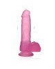 Фалоімітатор з мошонкою - Jelly Studs Crystal Dildo Medium 7