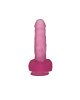 Фалоімітатор з мошонкою - Jelly Studs Crystal Dildo Medium 7