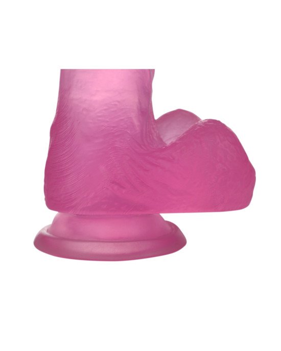 Фалоімітатор з мошонкою - Jelly Studs Crystal Dildo Medium 7