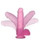 Фалоімітатор з мошонкою - Jelly Studs Crystal Dildo Medium 7