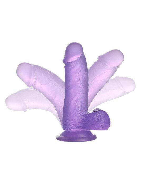 Фалоімітатор з мошонкою - Jelly Studs Crystal Dildo Small 6 Фалоімітатор з мошонкою - Jelly Studs Crystal Dildo Small 6