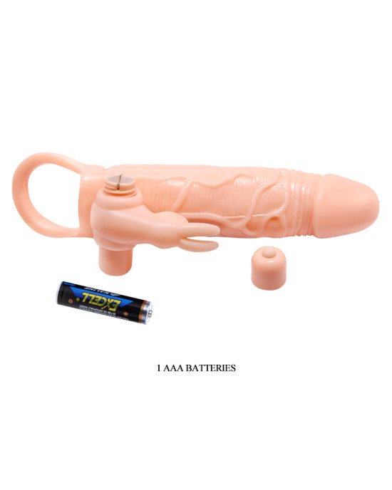Насадка на член - Pretty Love Brave Man Vibro Extension Vibrating Penis Sleeve Flesh Насадка на член - Pretty Love Brave Man Vibro Extension Vibrating Penis Sleeve Flesh