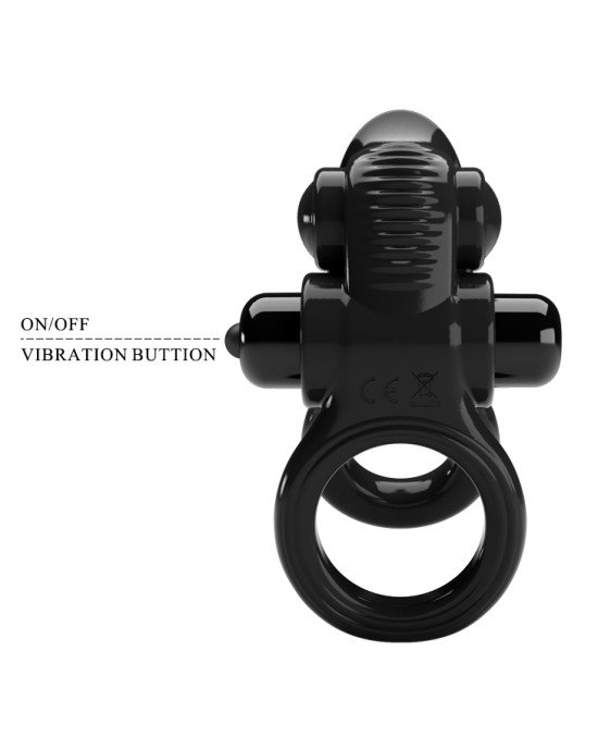 Ерекційне кільце - Pretty Love Passionate Ring Black Ерекційне кільце - Pretty Love Passionate Ring Black