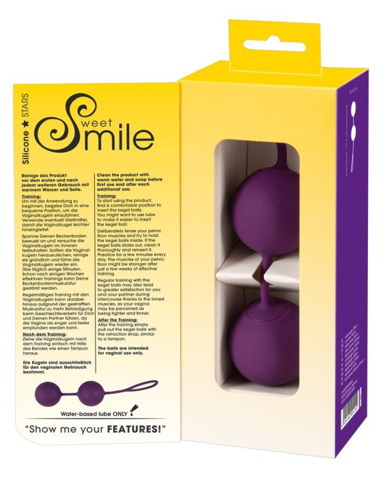 Вагінальні кульки - Sweet Smile XXL Balls Вагінальні кульки - Sweet Smile XXL Balls