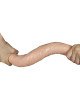 Двосторонній фалоімітатор - King-Sized Realistic Slim Ultra Double Dildo 17