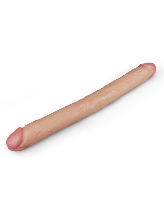 Двосторонній фалоімітатор - King-Sized Realistic Slim Ultra Double Dildo 17