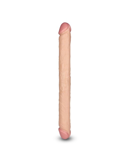 Двосторонній фалоімітатор - King-Sized Realistic Slim Ultra Double Dildo 17