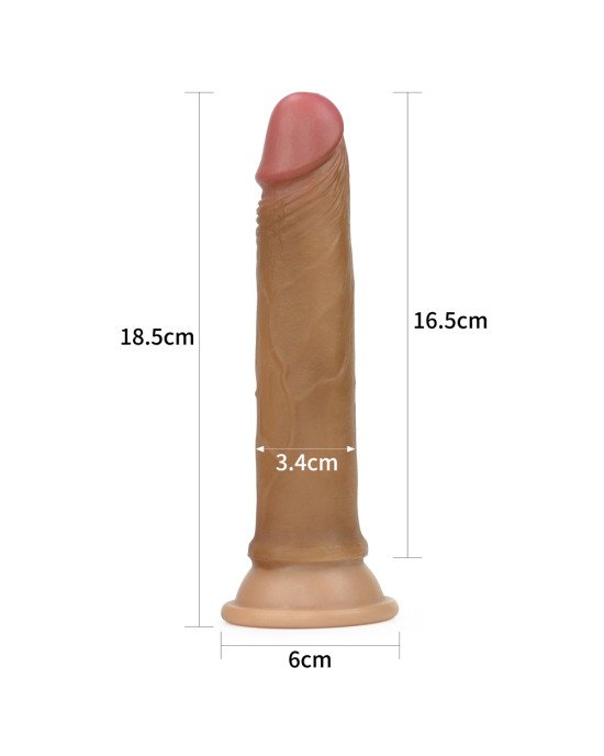 Фалоімітатор - Dual-Layered Silicone Cock 7 Фалоімітатор - Dual-Layered Silicone Cock 7