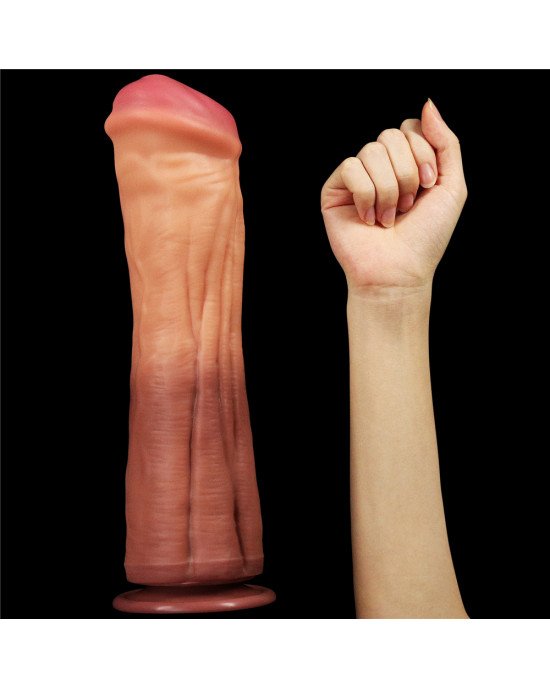 Фалоімітатор - Dual-Layered Silicone Cock 12 Фалоімітатор - Dual-Layered Silicone Cock 12