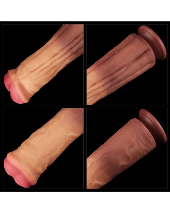 Фалоімітатор - Dual-Layered Silicone Cock 12 Фалоімітатор - Dual-Layered Silicone Cock 12