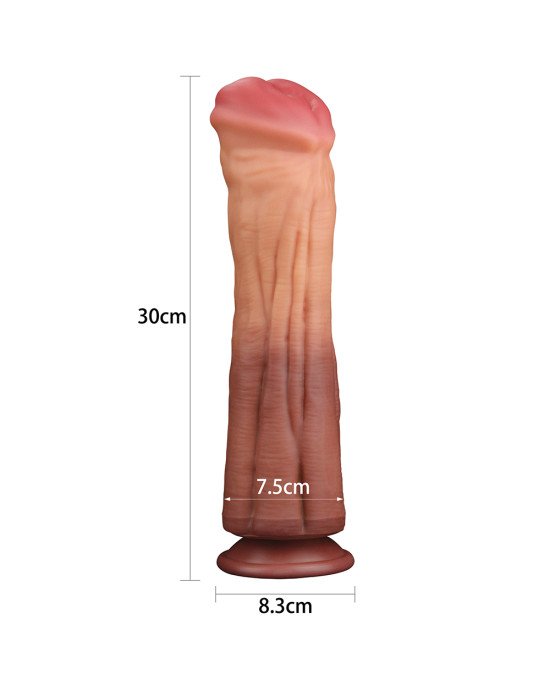 Фалоімітатор - Dual-Layered Silicone Cock 12 Фалоімітатор - Dual-Layered Silicone Cock 12