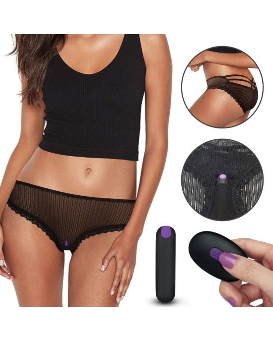Вібротрусики - IJOY Rechargeable Remote Control Lace Panty