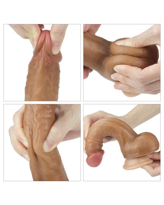 Фалоімітатор - Dual-Layered Silicone Cock 8 Фалоімітатор - Dual-Layered Silicone Cock 8