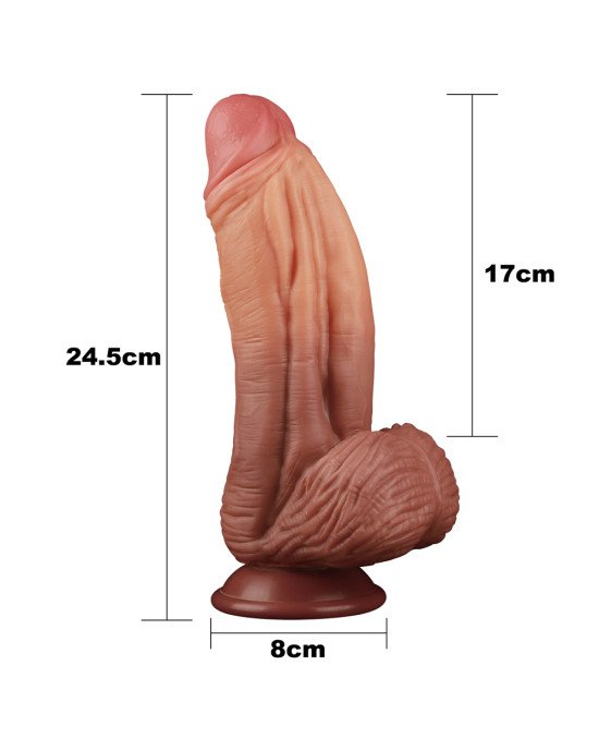 Фалоімітатор - Dual-Layered Silicone Cock 10 Фалоімітатор - Dual-Layered Silicone Cock 10