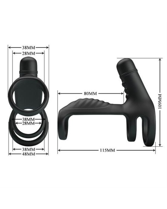 Насадка на член - Pretty Love Vibrating Penis Sling