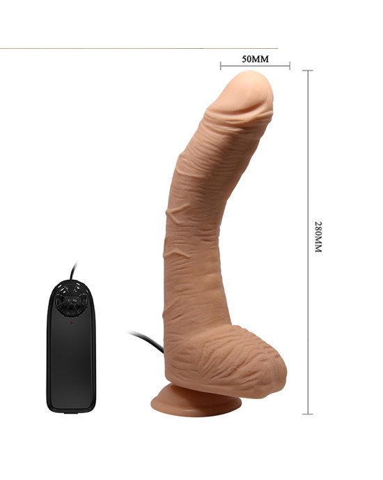 Вібратор - Beautiful Encounter Alex Vibrating Dildo Flesh Вібратор - Beautiful Encounter Alex Vibrating Dildo Flesh
