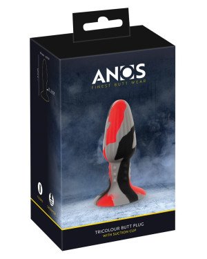 Анальна пробка - Anos Tricolour Butt Plug