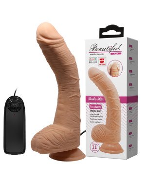Вібратор - Beautiful Encounter Alex Vibrating Dildo Flesh