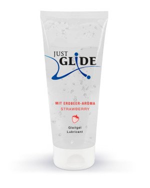Лубрикант - Just Glide Strawberry, 200 мл