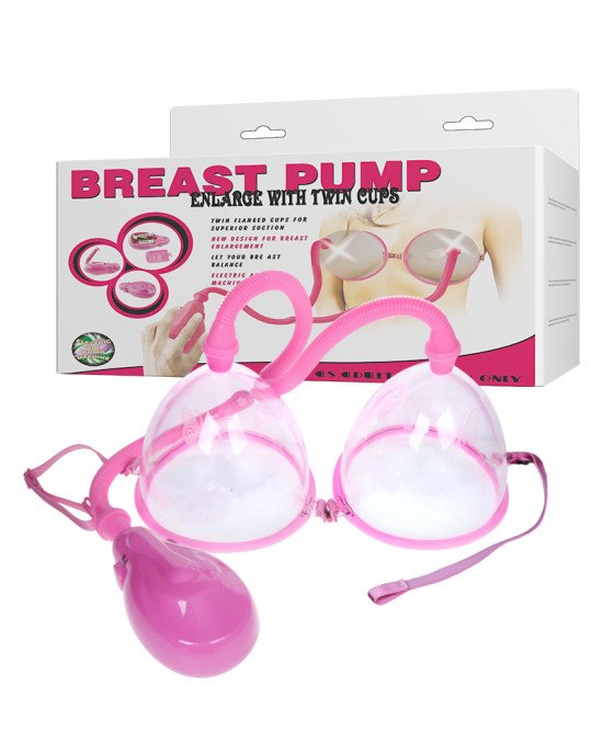Вакуумна помпа для грудей - Breast Pump Enlarge With Twin Cups Vibrating Вакуумна помпа для грудей - Breast Pump Enlarge With Twin Cups Vibrating