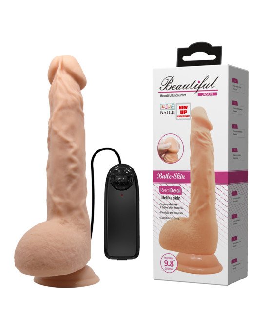 Реалістичний вібратор - Beautiful Encounter Jason Vibrator Flesh, 25 см Реалістичний вібратор - Beautiful Encounter Jason Vibrator Flesh, 25 см