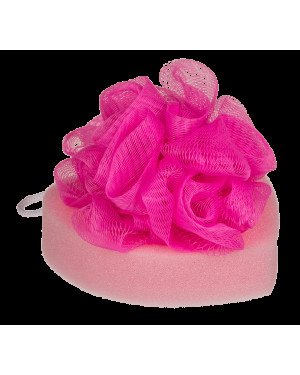 Губка для ванни Bath Sponge Heart, 12 см