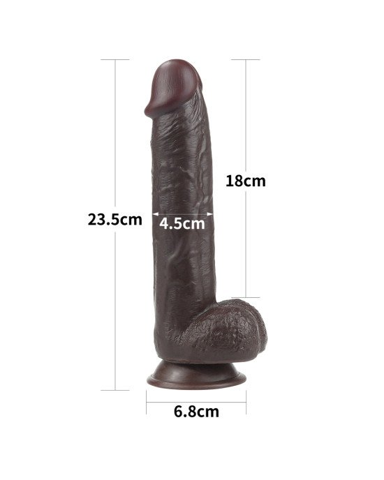 Фалоімітатор - Sliding-Skin Dual Layer Dong 9