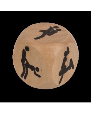 Дерев'яний кубик Kama Sutra Wooden Dice, 3 x 3 см