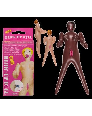 Надувна міні лялька Mini Blow-Up Doll Brown Hair, 66 см